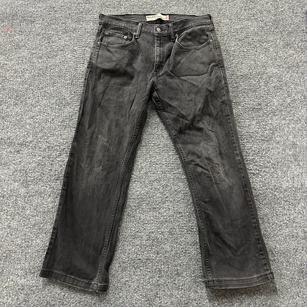 Levi's Jeans Mens Size 32x32 Black 559 Relaxed Straight Fit Denim Pants 26564